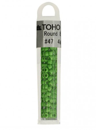 Toho Glass Perler 8/0 4g #0047 - GRØNN